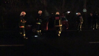 Yalova'da Otomobil Yangını