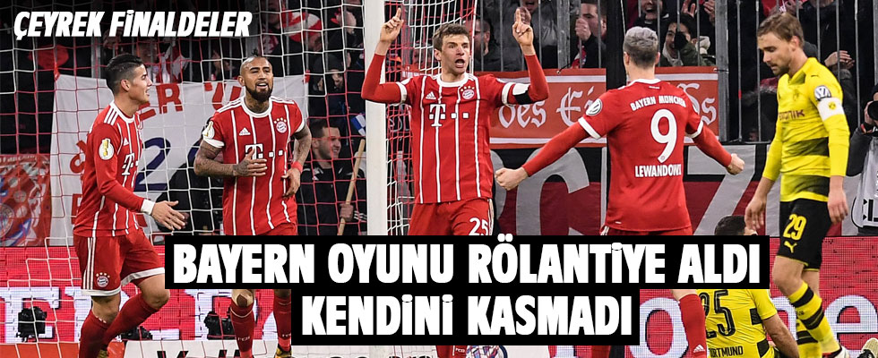 Bayern evinde Dortmund'u devirdi