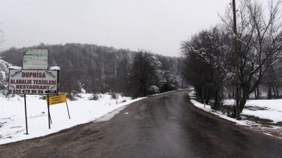 Kırklareli'nin Yüksek Kesimlerinde Kar Yağışı Etkili Oluyor