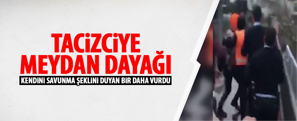 Metrobüs tacizcisine meydan dayağı