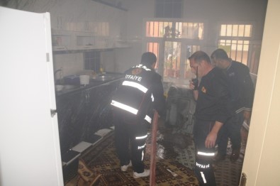 Cizre'de Yangın Açıklaması 1 Yaralı