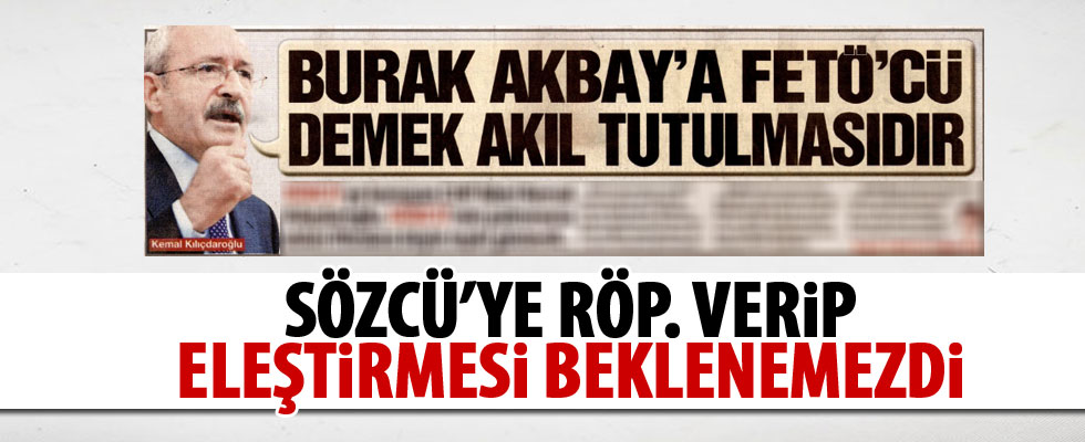 Kılıçdaroğlu Sözcü'ye röportaj verdi