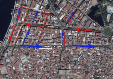 Konak-Alsancak Arasında Yeni Trafik Düzenlemesi