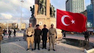 Sarıkamış Şehitleri İçin Taksim'de 2 Saat Nöbet