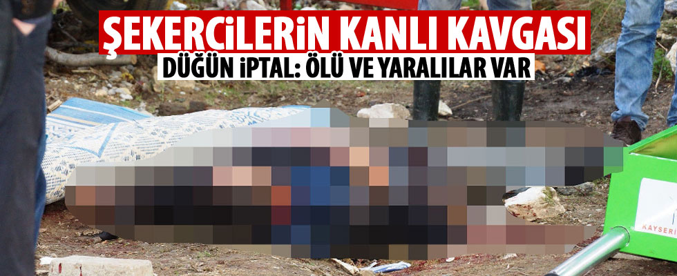 Şekercilerin kavgası düğünü kana buladı