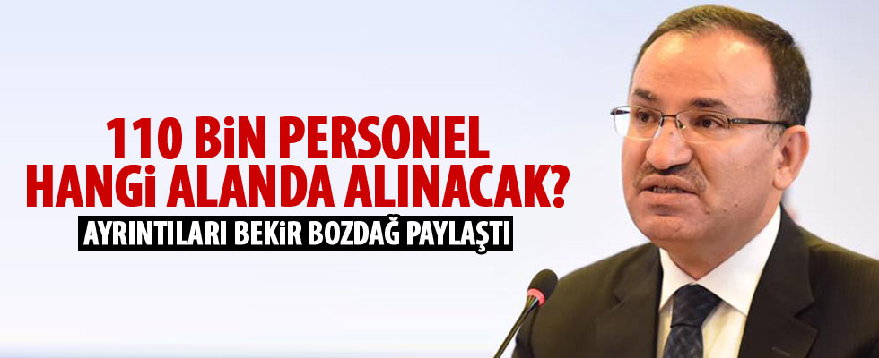 110 bin personel hangi alanda alınacak?