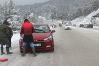 SEYYAR SATICILAR - Denizli-Antalya Karayolunda Ulaşıma Kar Engeli