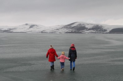 Çıldır Gölü'nde Atlı Kızaklar Sezonu Açamadı