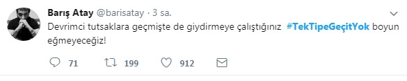 Tek tip elbiseye kimler karşı?
