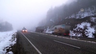 Ilgaz Dağı'nda Sis Ulaşımı Olumsuz Etkiliyor