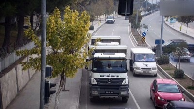 Siirt'te Trafik Kazaları MOBESE'ye Takıldı