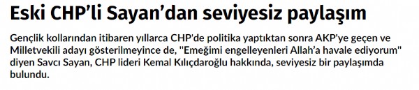 Sözcü'den yalan haber