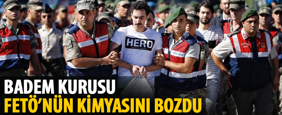 Badem kurusu FETÖ'nün kimyasını bozdu