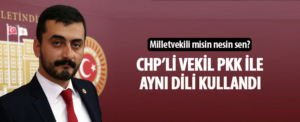 CHP'li Eren Erdem PKK ile aynı dili kullandı