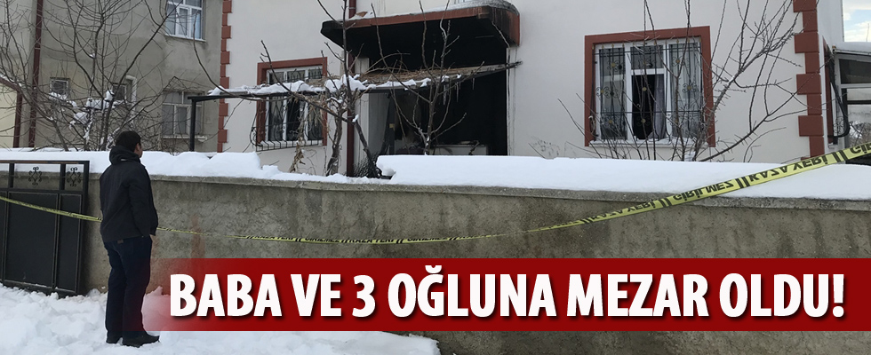 Konya'da ev yangını! 4 kişi hayatını kaybetti