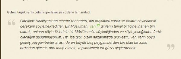 Emre Uslu 'Hristiyanlar cennete gidecek' diyor