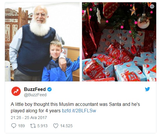 Kendisini Noel Baba sanan çocuğa 4 yıldır hediye götürüyor