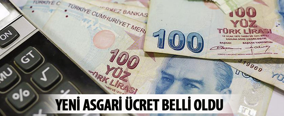Yeni asgari ücret belli oldu