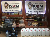 Çorlu'da Yılbaşı Öncesi Operasyon 800 Şişe 300 Litre Kaçak İçki Ele Geçirildi