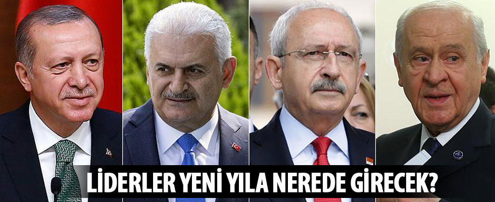 Liderlerin yeni yıla nerede gireceği belli oldu