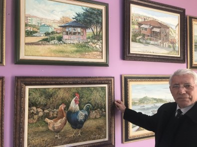71 Yaşındaki Ressam Fırçasıyla Alaplı'yı Tanıtıyor