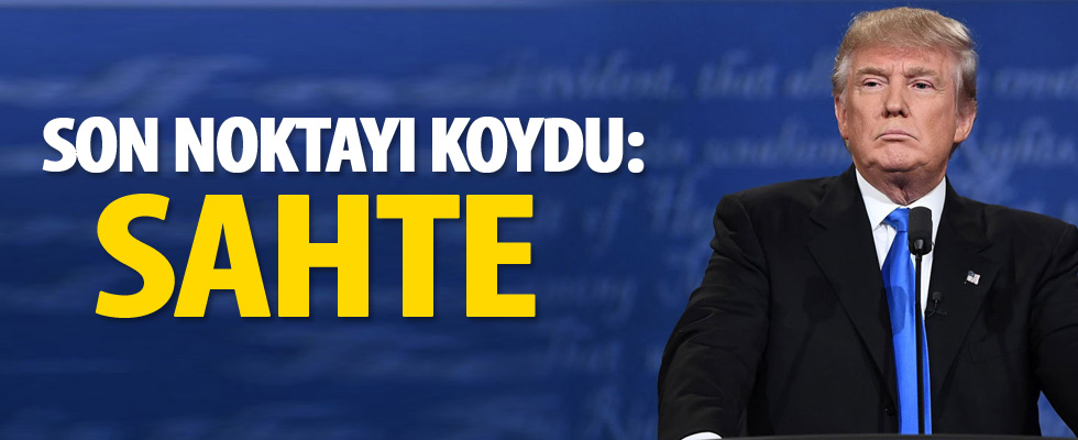 Başkan Trump'tan sert çıkış: Sahte