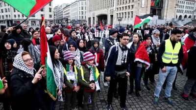 Belçika'da Kudüs Protestosu