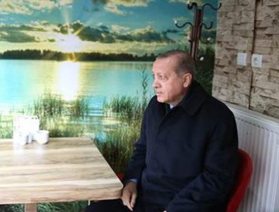 Erdoğan börekçiye gitti!