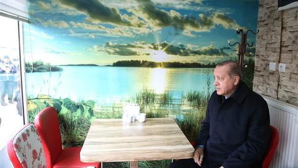 Erdoğan börekçiye gitti!