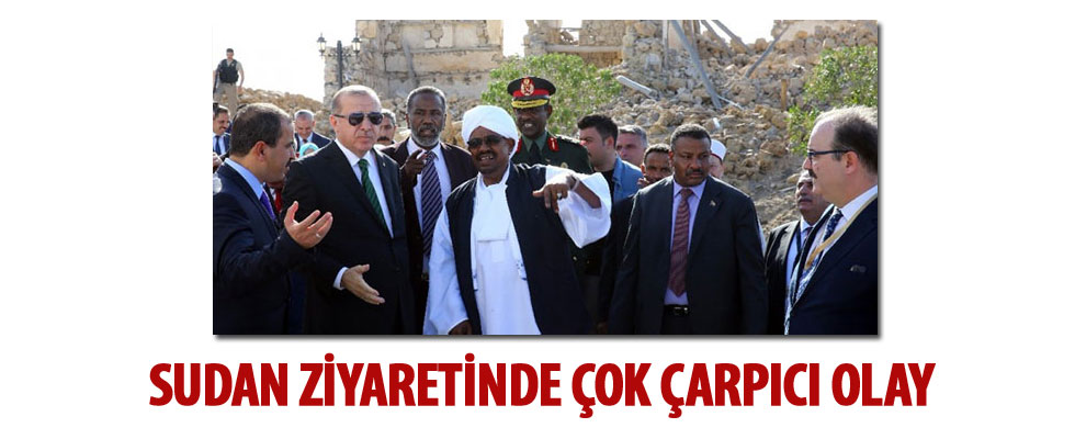Cumhurbaşkanı Erdoğan'ın Sudan ziyaretinde çok çarpıcı olay
