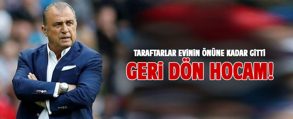 Galatasaray taraftarı Fatih Terim'in evine gitti