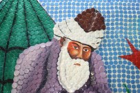 TÜRKÇE ÖĞRETMENI - 5 Bin Şişe Kapağıyla Mevlana'nın Mozaik Tablosunu Yaptılar