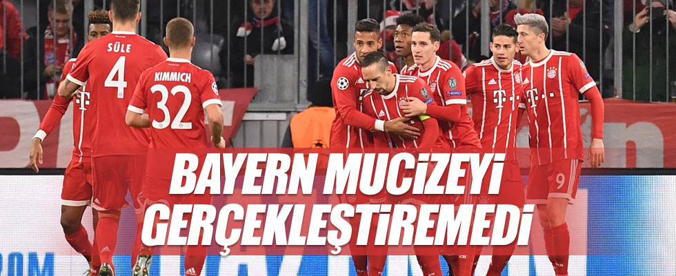 Bayern Münih mucizeyi gerçekleştiremedi!