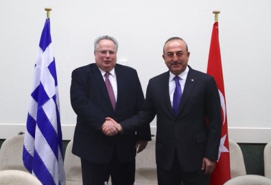 Dışişleri Bakanı Çavuşoğlu, Yunan Mevkidaşı Kotzias İle Görüştü