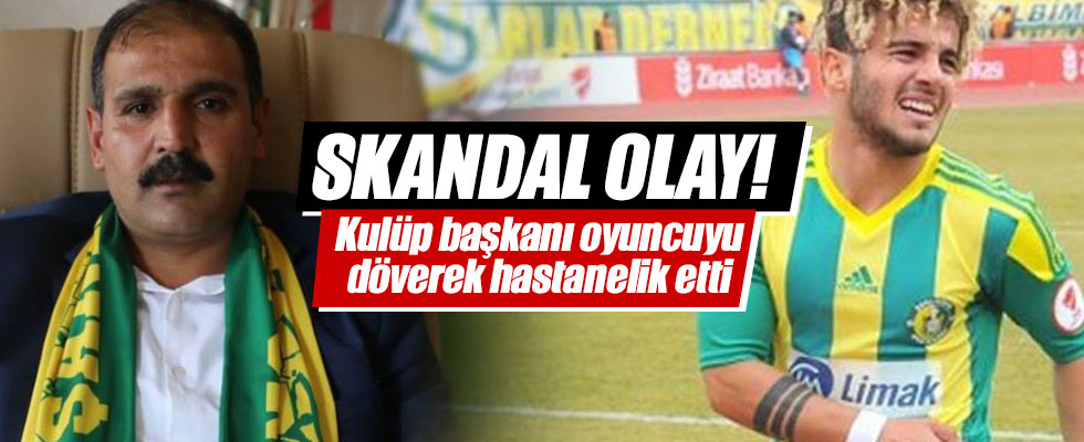 Skandal olay! Başkandan oyuncuya dayak!