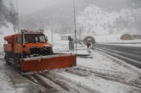BOLU DAĞı - Karla Mücadelede 24 Saat Mesai