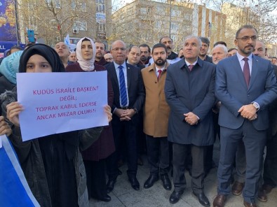 Çorlu'da İsrail Ve Amerika Protestosu