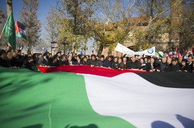 Hacı Bayram Camisi'nde Kudüs Protestosu