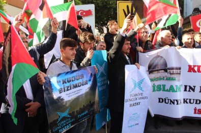 İsrail Ve ABD İskenderun'da Protesto Edildi