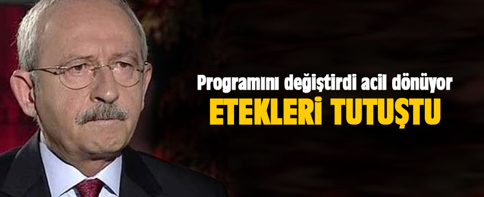 Kılıçdaroğlu ilk uçakla Türkiye'ye dönüyor!