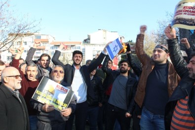 Kudüs Kararı Kocaeli'de İsrail Ve ABD Bayraklarını Yaktırdı