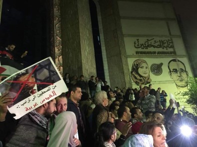 Mısırlı Gazeteciler Trump'ın Kudüs Kararını Protesto Etti