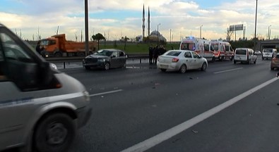 TEM’de kaza: 4 polis yaralandı