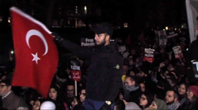 Londra'da Türk Bayraklı 'Kudüs' Protestosu