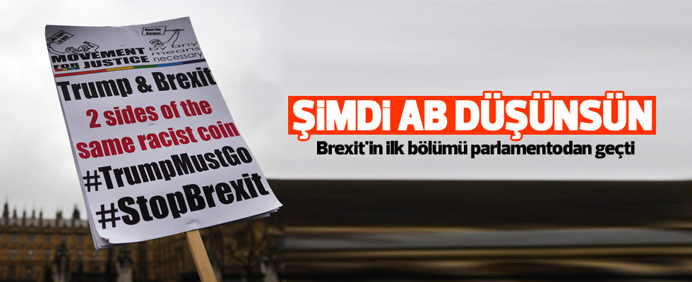 Brexit'in ilk bölümü parlamentodan geçti