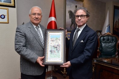 Brezilya Büyükelçisi Gradilone, Başkan Kocamaz'ı Ziyaret Etti