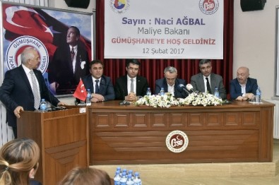 Maliye Bakanı Naci Ağbal Gümüşhane'de İşverenlerle Buluştu