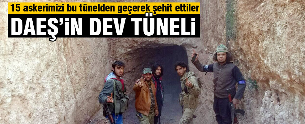 Teröristlerin gizli tüneli ortaya çıktı