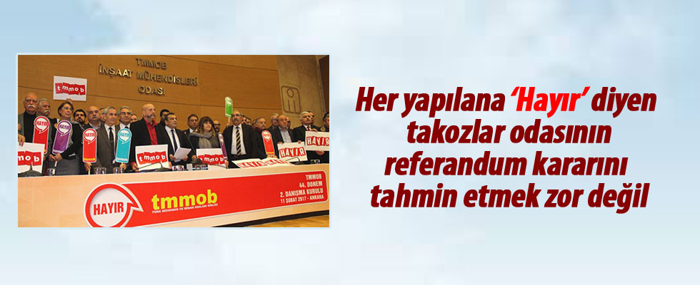 TMMOB referandum kararını açıkladı