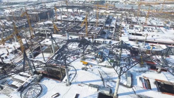 3. havalimanında çalışmalar kar kış demeden sürüyor